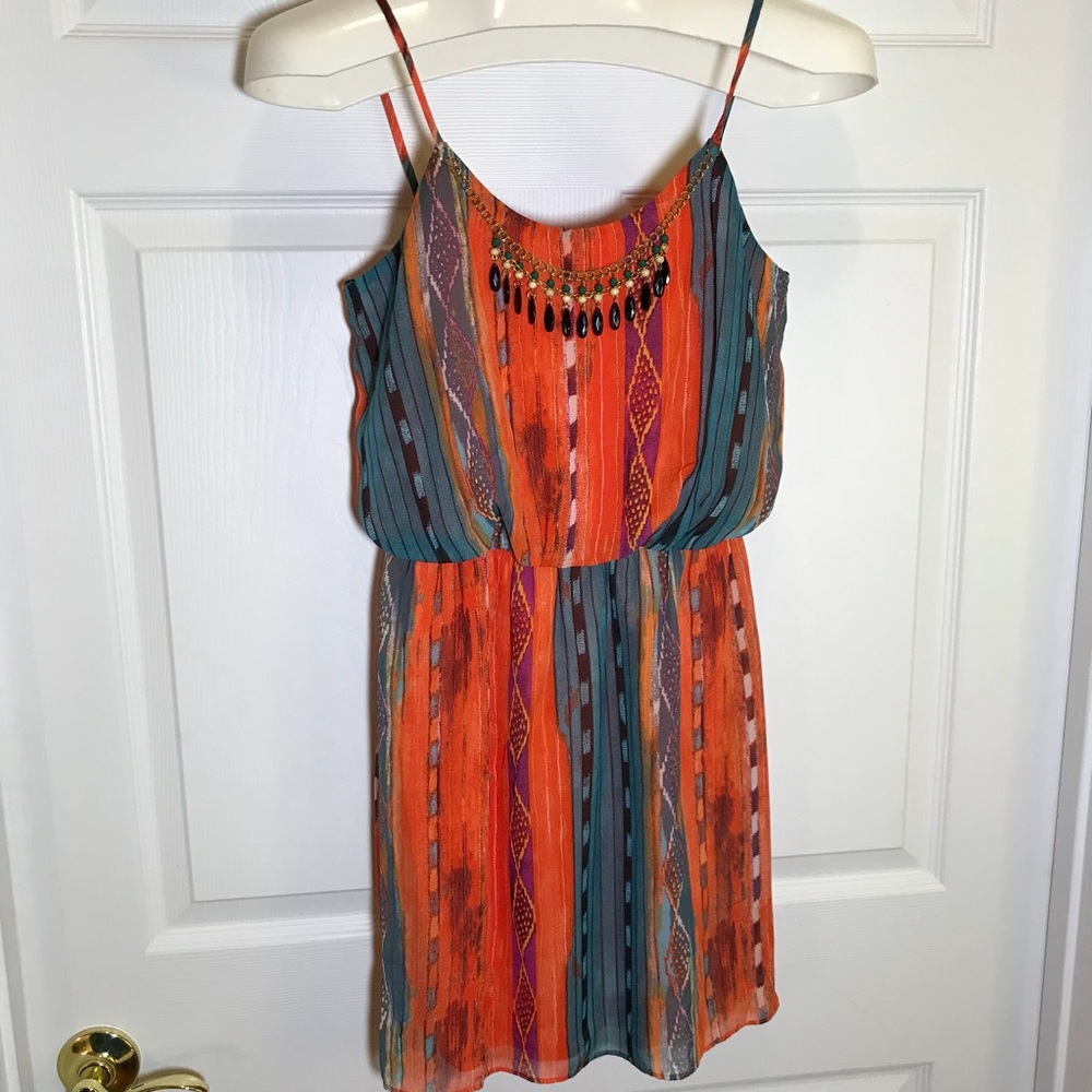 City Triangles Necklace Embellished Summer Dress